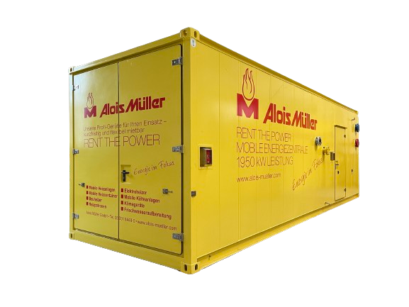 Heizcontainer C1950ZS  Seitenansicht 